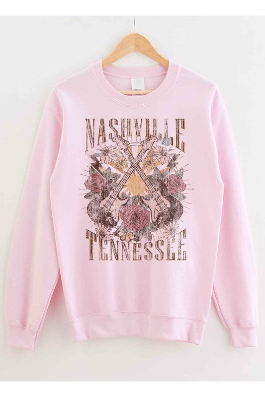 NASHVILLE TENNESSEE GRAPHIC SWEATSHIRT PLUS SIZE