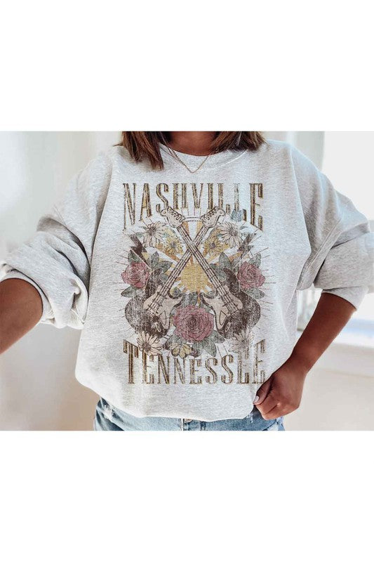 NASHVILLE TENNESSEE GRAPHIC SWEATSHIRT PLUS SIZE