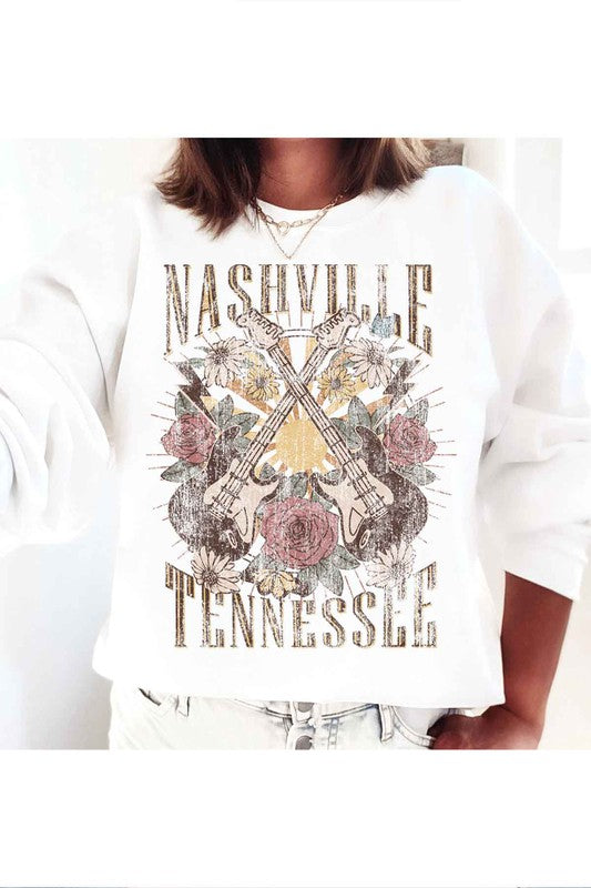 NASHVILLE TENNESSEE GRAPHIC SWEATSHIRT PLUS SIZE