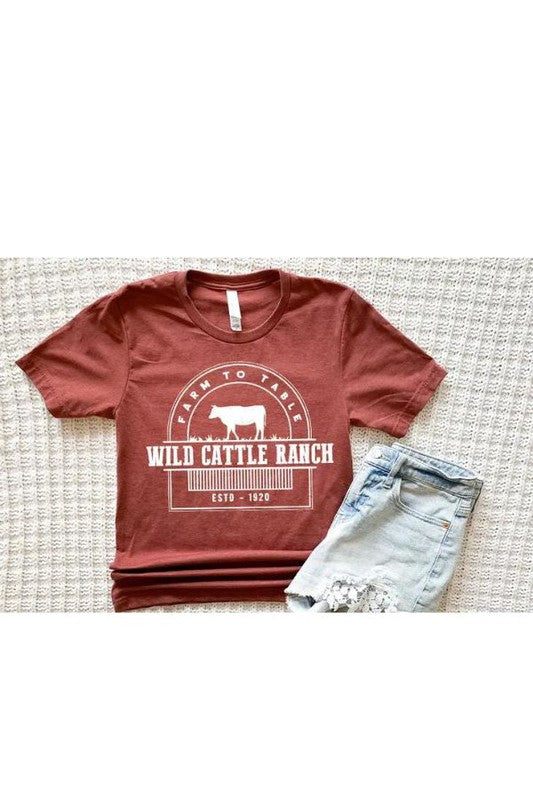 Farm to Table Western Plus Tee