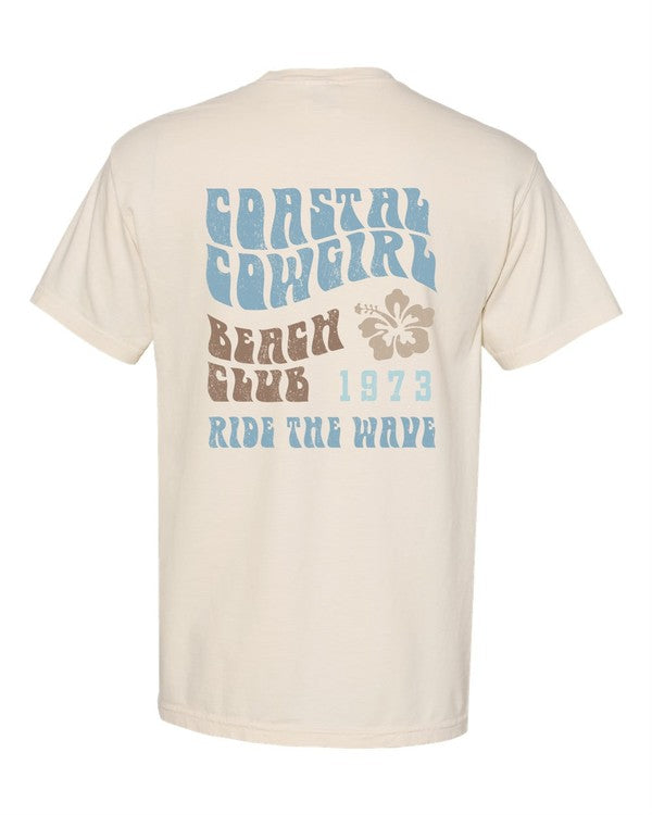 Coastal Cowgirl Beach Pocket Comfort Color Tee